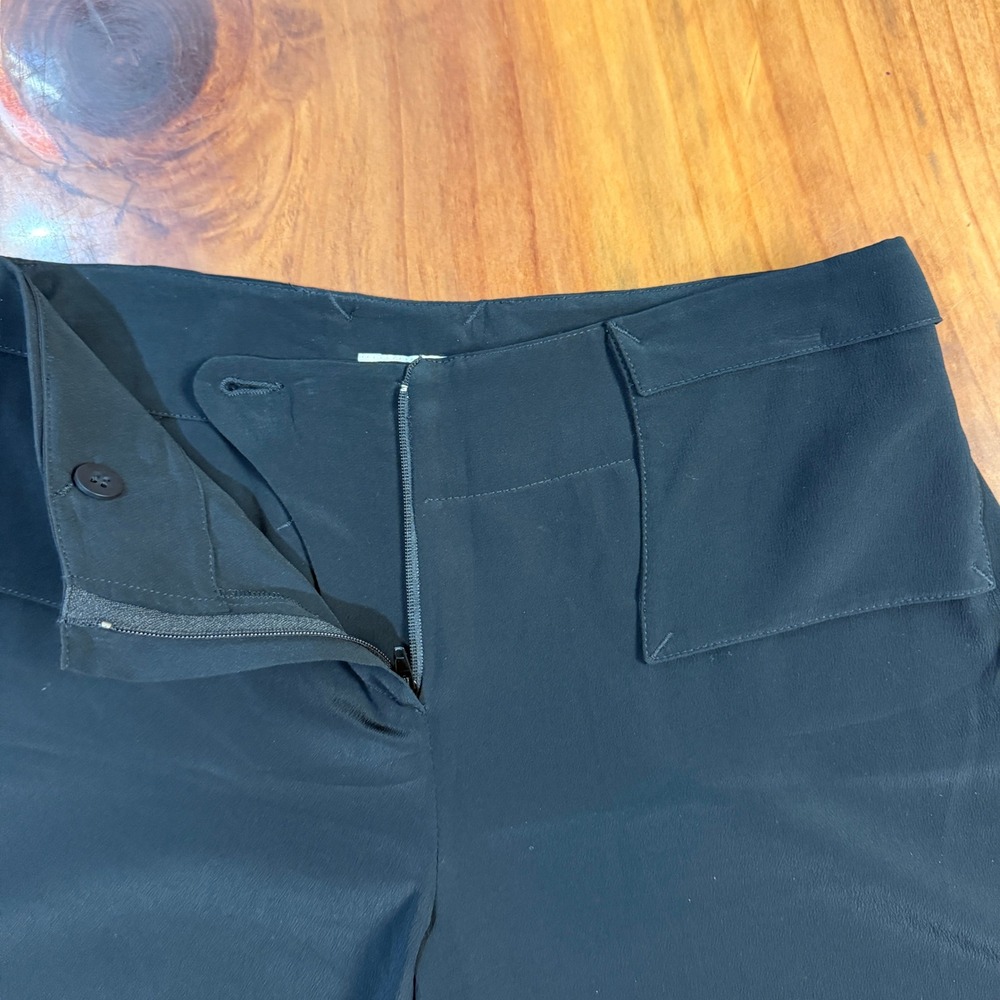 Emporio Armani Women's Culotte Pants 38 Wide leg Silk Designer Acetate Crop OO23 - Picture 4 of 10